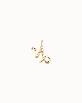 Charm placcato oro 18k a forma di segno capricorno