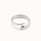 Bracciale uomo placcato argento Sterling con molla nascosta e forma di chiodo