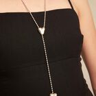 Long adjustable chain necklace with two hearts
