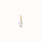 Charm ba&ntilde;ado en oro 18k con perla