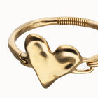 Bangle bracelet with heart detail