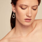 Drop earrings with medium sized link