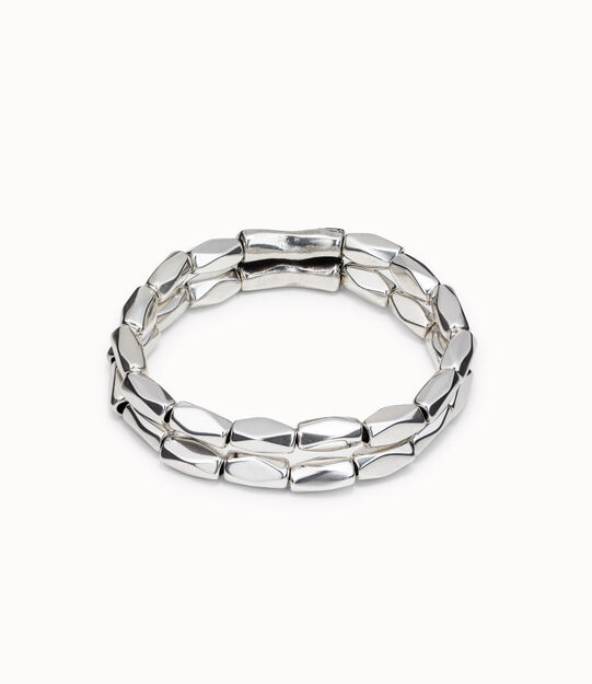 Double strand beaded stretch bracelet