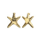Large starfish-shaped earrings