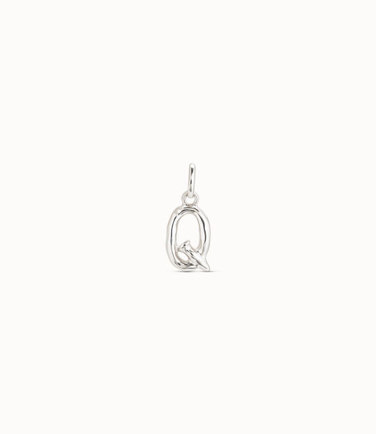 Charme plaqué argent avec lettre Q