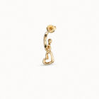 Hollow heart piercing charm