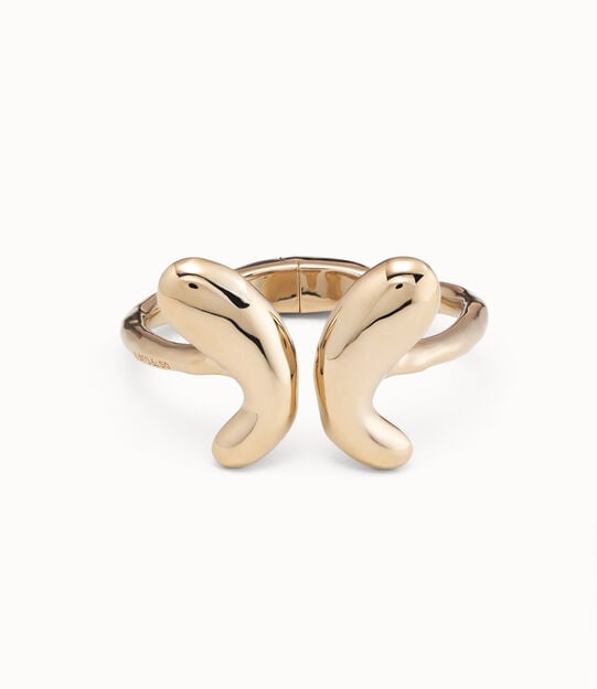 Bangle bracelet  with a central butterfly