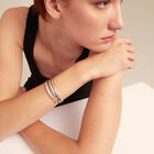 Triple curved handcrafted bangle bracelet