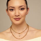 Long link chain charm necklace