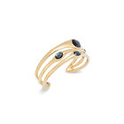Bangle bracelet with crystals