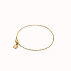 Pulsera con eslabones ovalados ba&ntilde;ada en oro 18k