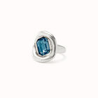 Ring with blue crystal