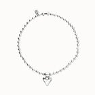 Bead necklace with heart detail
