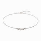 Short  chain necklace  with butterfly