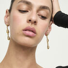 Linked Teardrop Drop Earrings