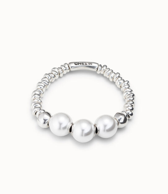 Pulsera bañada en plata de ley