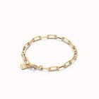Rectangular link chain bracelet