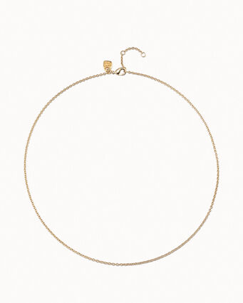 18K gold-plated short necklace