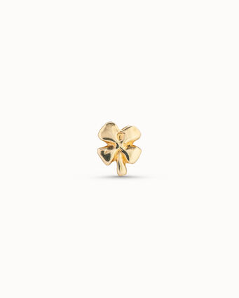 18K gold-plated clover piercing