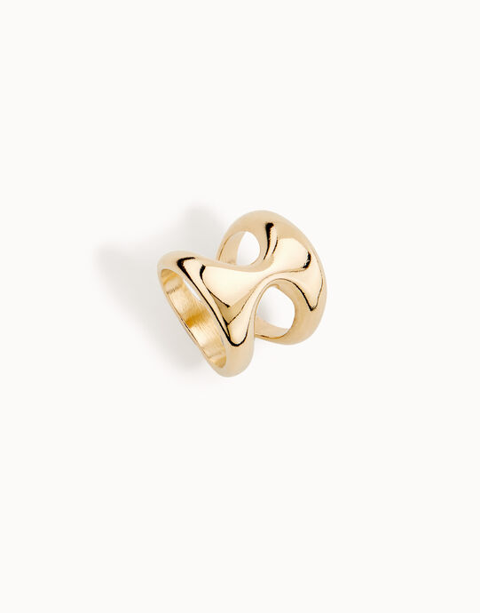 Anillo ba&ntilde;ado en oro 18k