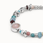 Beaded bracelet  with crystals