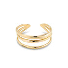 Triple curved bangle bracelet