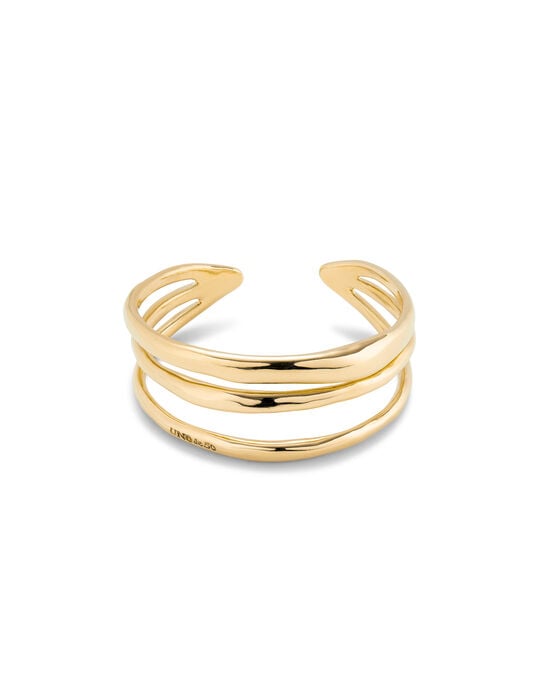 Triple curved bangle bracelet