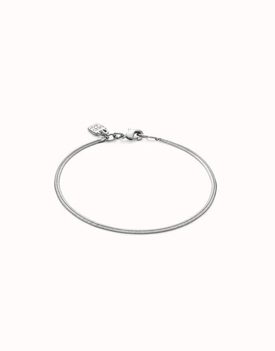 Flat snake chain bracelet