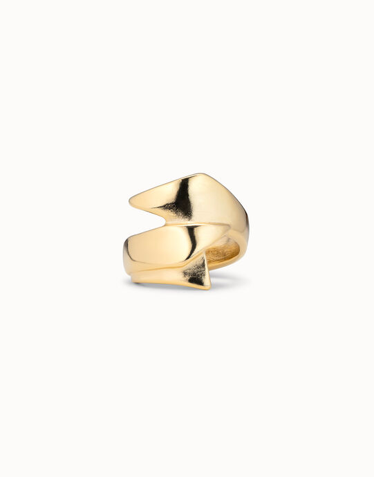 Anillo ba&ntilde;ado en oro 18k