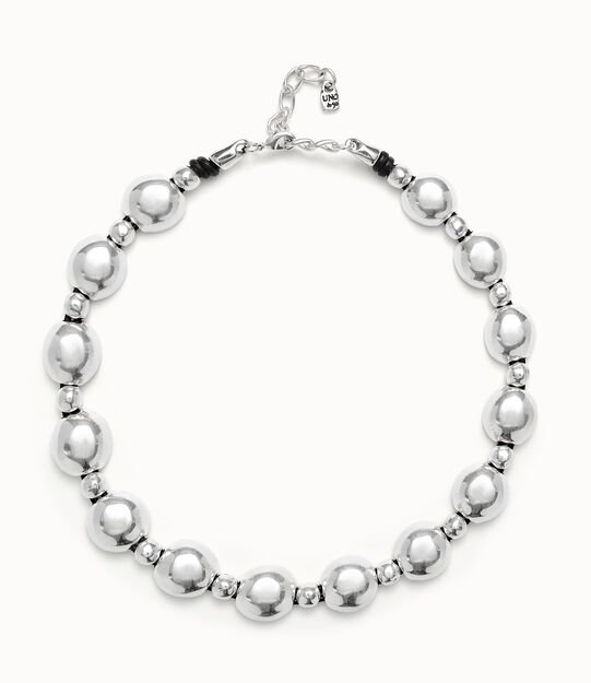 Colgante de combinación de bolas bañado en plata de ley