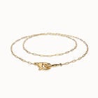 Long necklace with interlocking carabiner