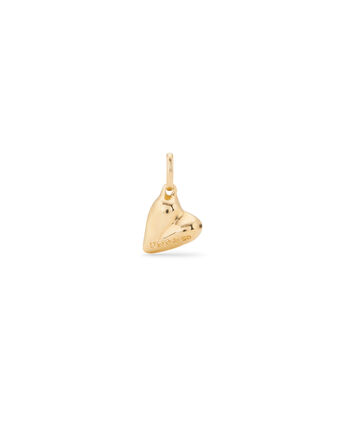 18K gold-plated heart shaped charm
