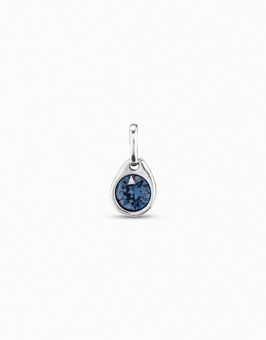 Circular charm with crystal