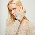 Brown leather bracelet with heart detail