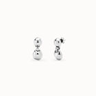 Drop earrings with two beads