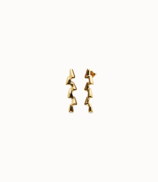 Elongated zigzag earrings