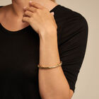 Beaded stretch bracelet with tubular piece