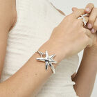 Bangle bracelet with starfish