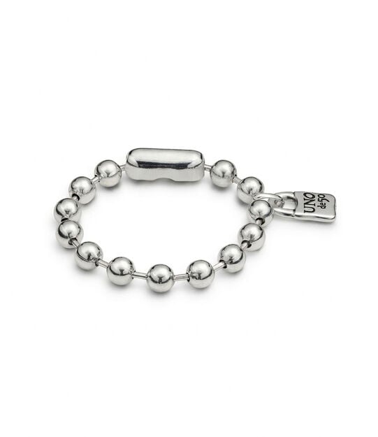 Pulsera de bolas ba&ntilde;ada en plata de ley