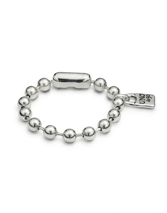 Bracciale placcato in argento sterling con maglie irregolari