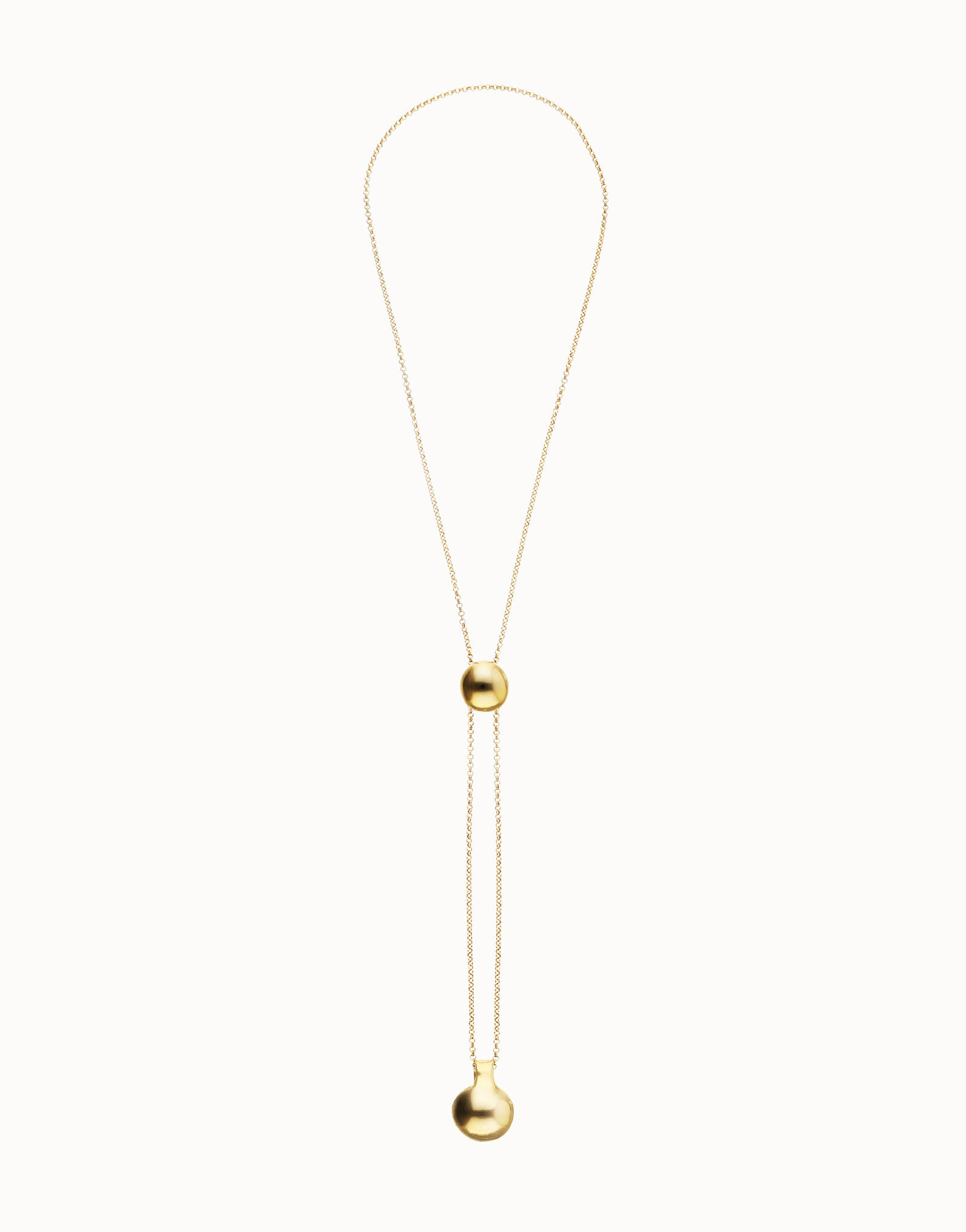 Multistrand short leather necklace with large sphere | UNOde50