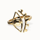 Bangle bracelet with a striking central eye