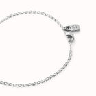 Pulsera con eslabones ovalados ba&ntilde;ada en plata de ley