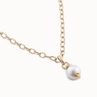 Charm with white pearl
