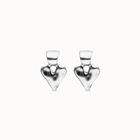 Small heart stud earrings
