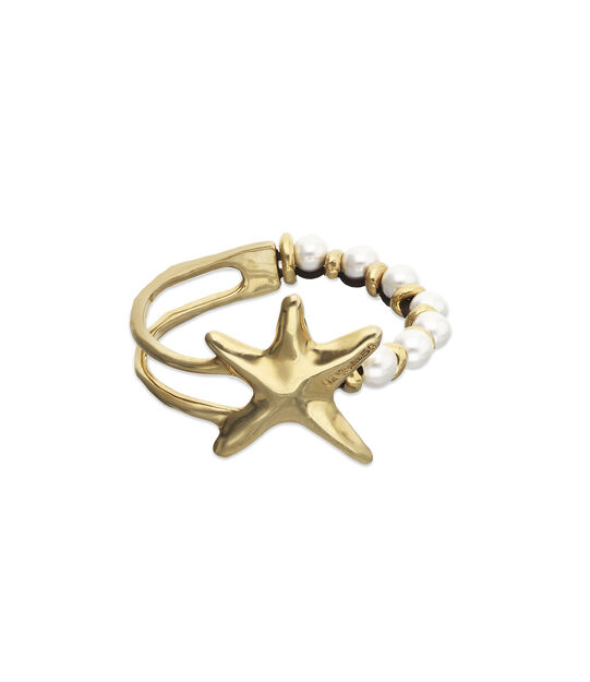 Bracelet with pearls and starfish