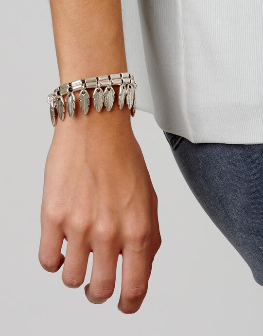 Pulseras A PICO Y PLUMA, Plateado, large