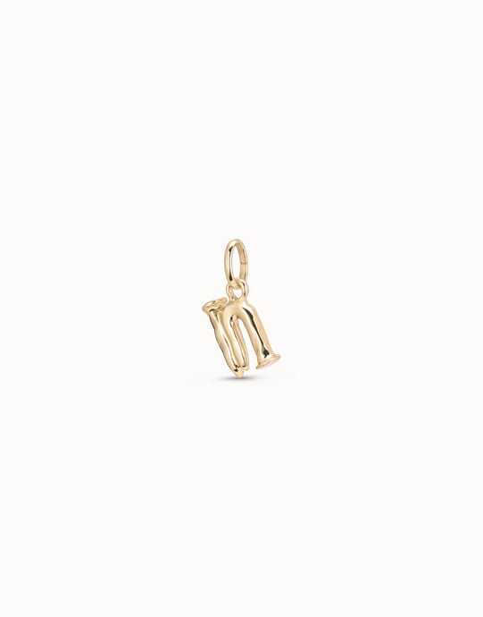 Medium N initial charm, Golden, large