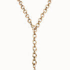 Collar ba&ntilde;ado en oro 18K con eslabones ovalados