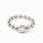 Pulsera de cadena ba&ntilde;ada en plata de ley